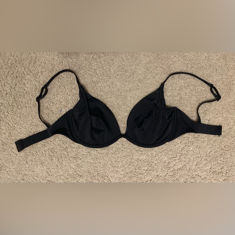 CUUP Plunge Bikini Top in Black - US Size 32H/34G, CUUP size 16